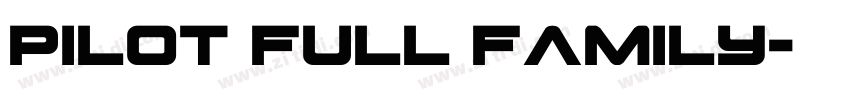 pilot full family字体转换